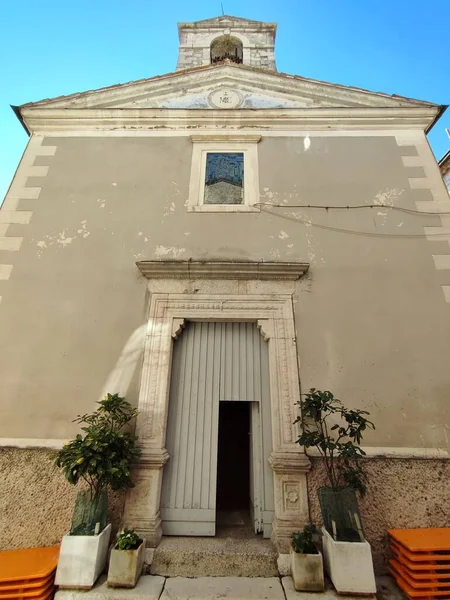 Ferrazzano Molise Italy July 2022 Facade Sixteenth Century Church Santa — Stockfoto