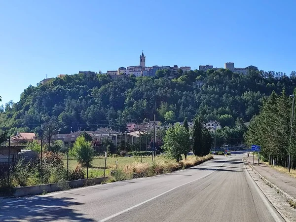 Ferrazzano Molise Italy July 2022 Panorama Village Provincial Road — ストック写真