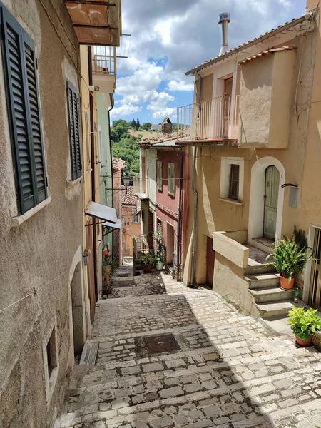 Mirabello Sannitico Molise Italy July 2022 Glimpse Village Alleys Historic — Stockfoto