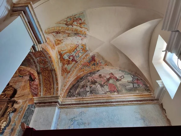 Oratino Molise Italy July 2022 Interior Eighteenth Century Church Santa — Foto Stock