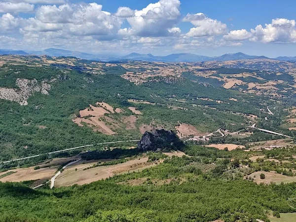 Oratino Molise Italy July 2022 Panorama Ugo Calise Belvedere — Fotografia de Stock