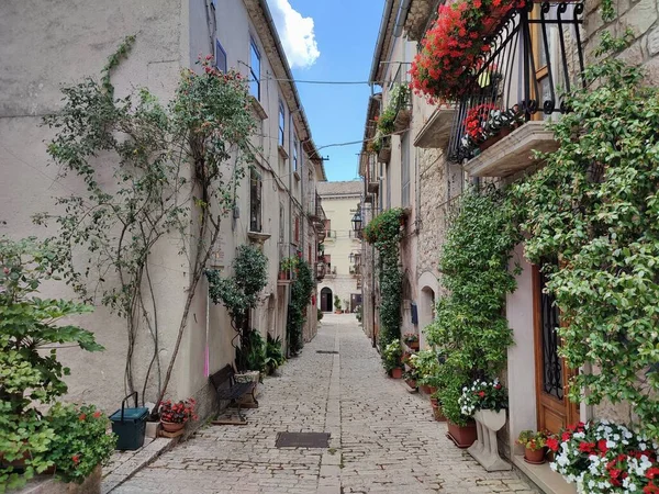 Oratino Molise Italy Липня 2022 Glimpse Village Alleys Historic Center — стокове фото