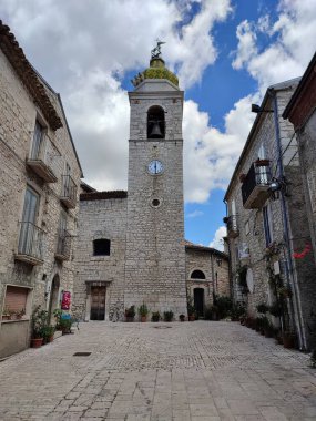 Oratino, Molise, Italy - July 13, 2022: Church of Santa Maria Assunta in Cielo, dating back to the 13th century