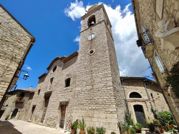 Oratino Molise Italy July 2022 Church Santa Maria Assunta Cielo — Stockfoto