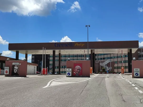 Campobasso, Molise, Italy - July 13, 2022: Agostino Gemelli Hospital in Viale Giovanni Paolo II on Mount Tappino