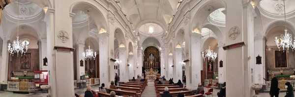 Capri Campania Italy March 2022 Panoramic Photo Seventeenth Century Church — ストック写真