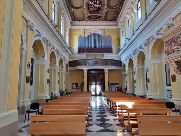 Vietri Sul Mare Καμπανία Ιταλία Σεπτεμβρίου 2021 Εσωτερικό Του Καθεδρικού — Φωτογραφία Αρχείου