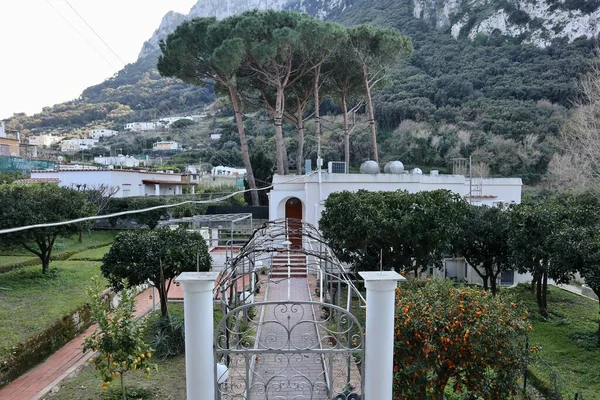 Capri Campania Itália Março 2022 Vista Beco Palazzo Mare — Fotografia de Stock