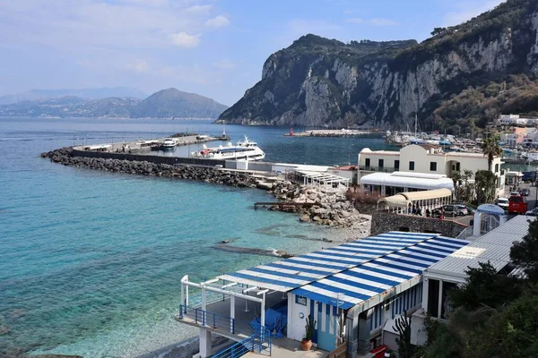 Capri Campania Italy March 2022 View Port Marina Grande — Stock Photo, Image