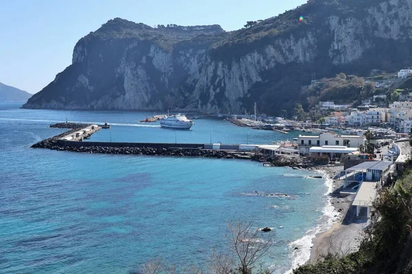 Capri Campania Itália Março 2022 Vista Porto Marina Grande — Fotografia de Stock