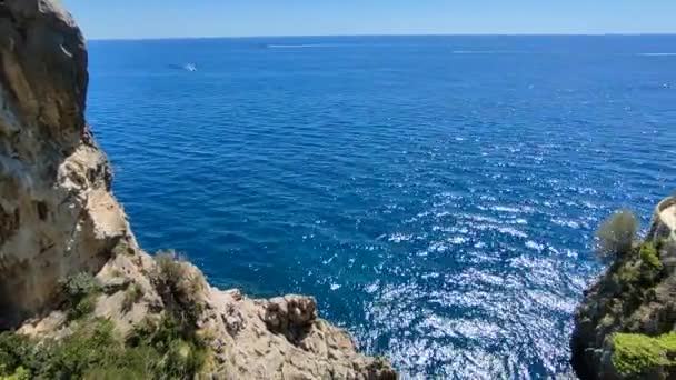 Furore Campania Italy September 2022 Overview Amalfi Coast Path Salita — Stockvideo