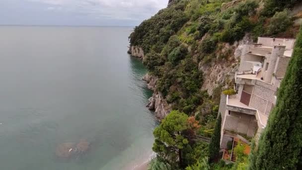 Vietnam Sul Mare Campania Italia Syyskuuta 2022 Panoraamanäkymät Rannikolle Terassilta — kuvapankkivideo