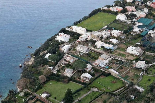 Capri Campania Itália Março 2022 Vislumbre Das Termas Tibério Palazzo — Fotografia de Stock