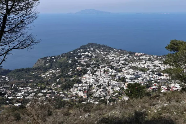 Anacapri Campania Italy March 2022 Panoramic View Village Anacapri Top — стокове фото