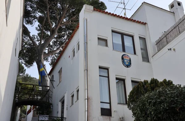 Anacapri, Campania, Italy - March 12, 2022: Seat of the Swedish Embassy in Villa San Michele