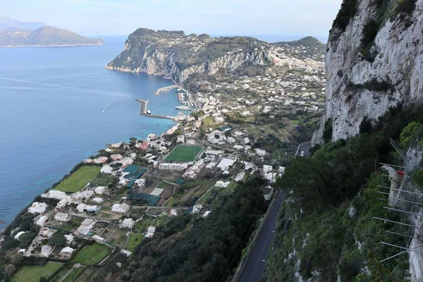 Anacapri Campania Ιταλία Μαρτίου 2022 Πανόραμα Από Στοά Της Σφίγγας — Φωτογραφία Αρχείου