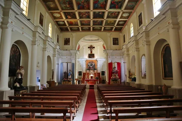 Camerota Campania Italia Septiembre 2022 Interior Iglesia Santa Maria Delle —  Fotos de Stock