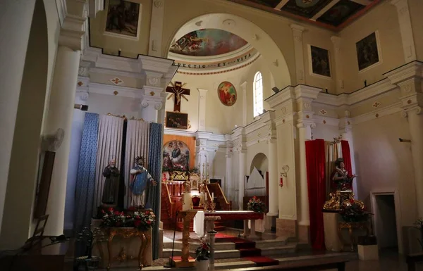 Camerota Campania Italia Septiembre 2022 Interior Iglesia Santa Maria Delle — Foto de Stock