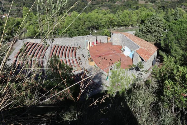 Camerota Kampanien Italien September 2022 Kamaratonteatern Byggdes 1997 Med Flintfossil — Stockfoto