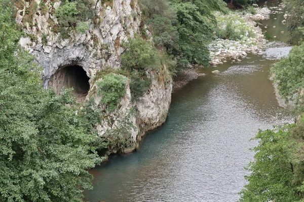 San Severino Kampanien Italien September 2022 Fluss Mingardo Teufelskreis — Stockfoto