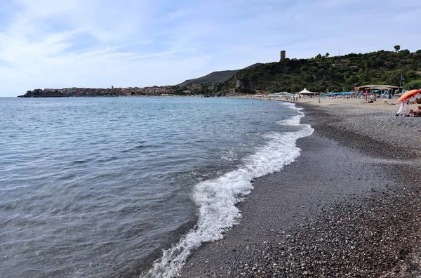 Marina Camerota Campania Talya Eylül 2022 Lentiscelle Sahili Glimpse — Stok fotoğraf