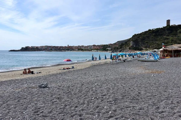 Марина Камеруна Кампания Италия Сентября 2022 Года Пляж Лентицелле — стоковое фото