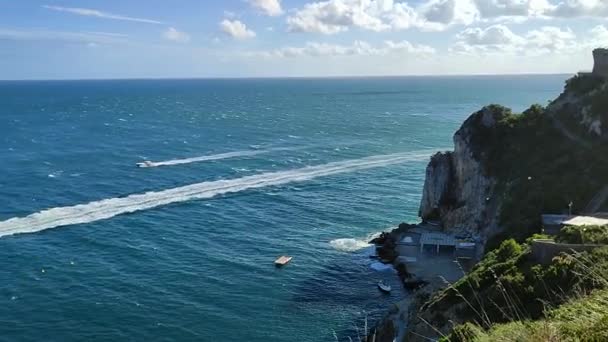 Conca Dei Marini Campania Italy October 2022 Section Amalfi Coast — 图库视频影像