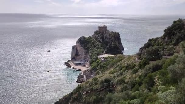Conca Dei Marini Kampanien Italien Oktober 2022 Abschnitt Der Amalfiküste — Stockvideo