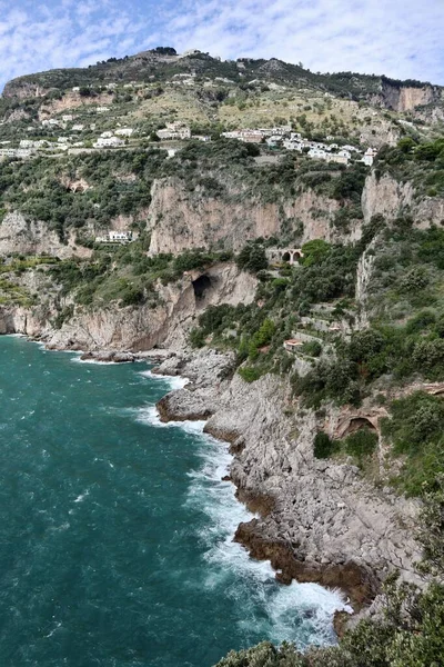 Conca Dei Marini Campania Ottobre 2022 Sezione Della Costiera Amalfitana — Foto Stock