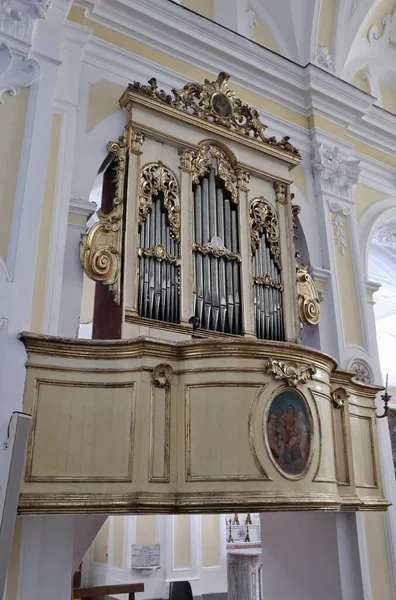 Praiano Kampanien Italien Oktober 2022 Innenausbau Der Kirche San Luca — Stockfoto