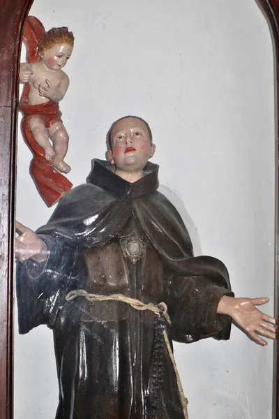 Praiano Campania Italia Octubre 2022 Interior Iglesia San Luca Evangelista — Foto de Stock