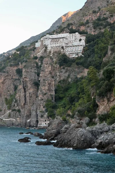 Praiano Kampanien Italien Oktober 2022 Glimten Grand Hotel Tritone Med — Stockfoto
