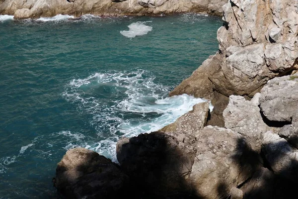 Praiano Campania Itália Outubro 2022 Vislumbre Panorâmico Costa Amalfitana Partir — Fotografia de Stock