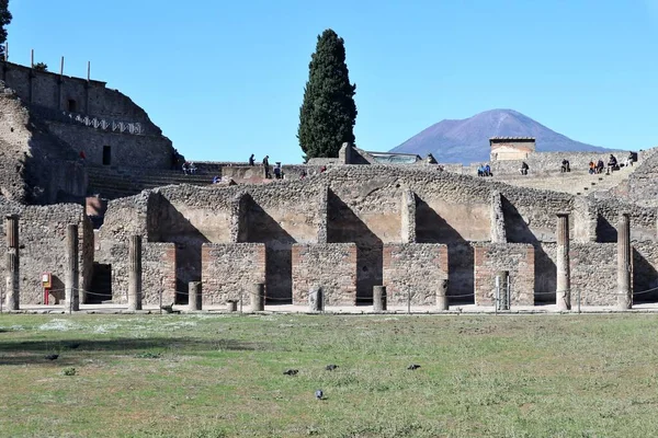Pompeii Campania Italy October 2021 Quadriporticus Theaters Archaeological Park Pompeii — Stock Photo, Image