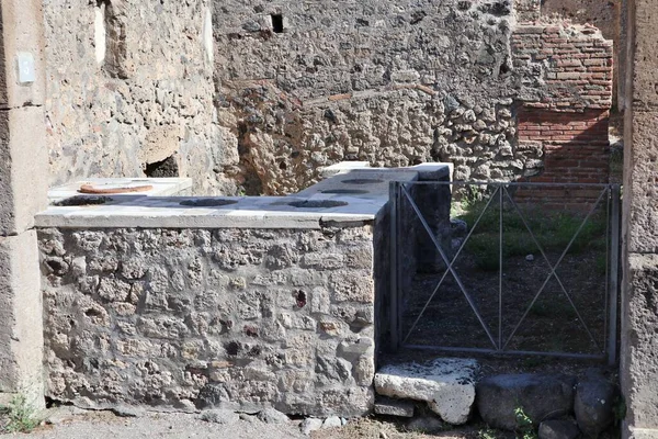 Pompeia Campania Itália Outubro 2021 Taverna Consolare Parque Arqueológico Pompeia — Fotografia de Stock
