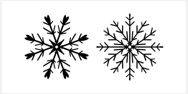 Icono Copo Nieve Aislado Blanco Emblema Navidad Invierno Diseño Navidad — Vector de stock