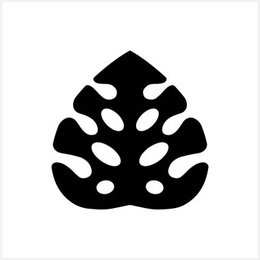 Karalama canavarı yaprak tokası sanatı izole edildi. El çizimi stencil vektör stok illüstrasyonu. EPS 10