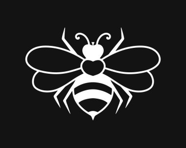 Doodle arı ikonu. El yapımı klipsli resim. Vektör hisse senedi çizimi. EPS 10