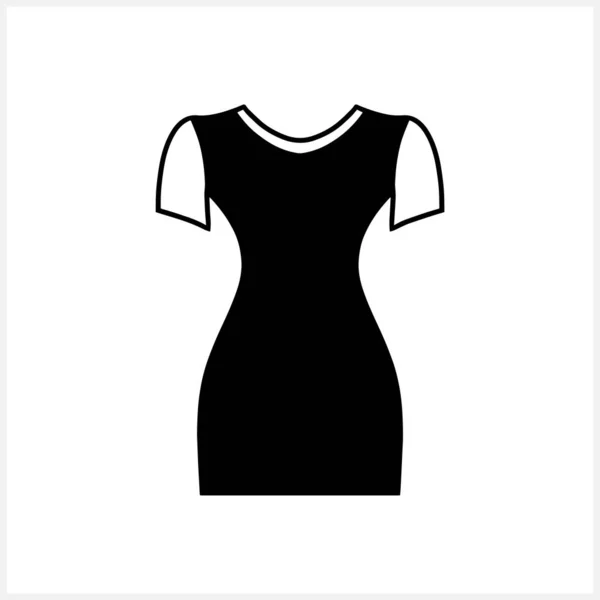 Vestido Doodle Clip Arte Aislado Icono Fasion Ilustración Stock Vectorial — Vector de stock