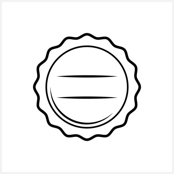 Ikona Znaczka Szkicowego Odizolowana Ilustracja Wektora Eps — Wektor stockowy