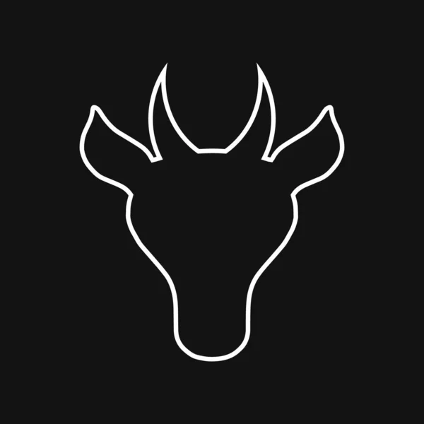 Doodle Beef Icon Sketch Animal Vector Stock Illustration Eps — 图库矢量图片