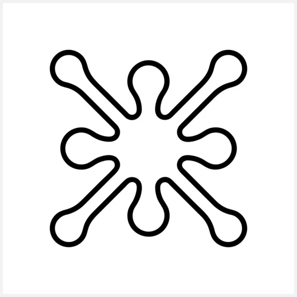 Иконка Молекулы Изолирована Атом Ионный Символ Рисунок Векторного Фона Eps — стоковый вектор