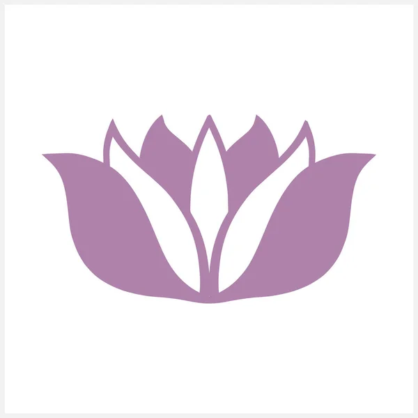Lotus Tulip Flower Icon Isolated Vector Stock Illustration Eps — Vettoriale Stock