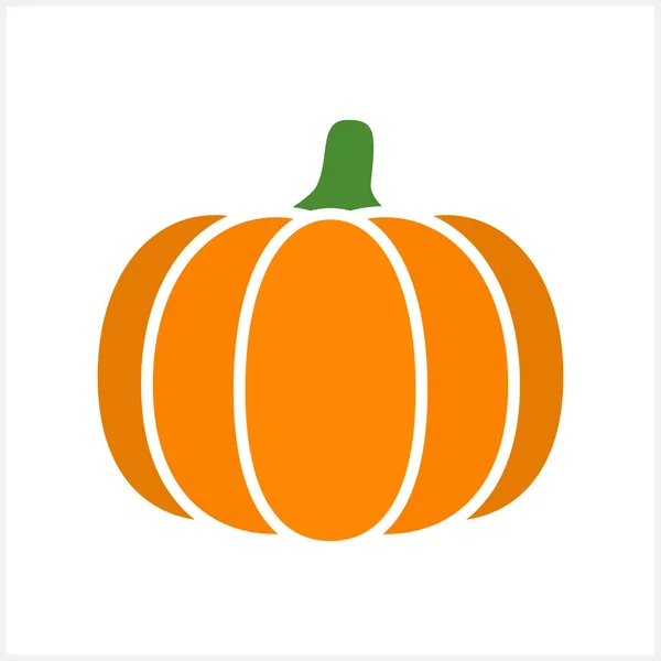 Icône Citrouille Isolée Symbole Halloween Nourriture Automne Illustration Stock Vecteur — Image vectorielle