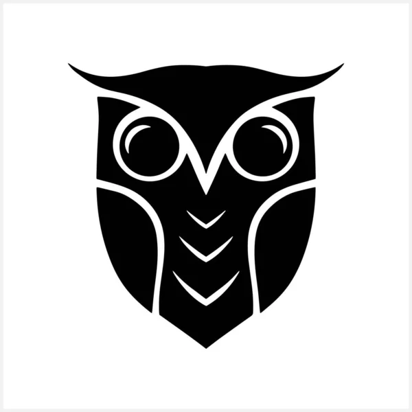 Ikona Doodle Owl Izolována Zvířecí Umění Vzorník Vektorové Stock Ilustrace — Stockový vektor