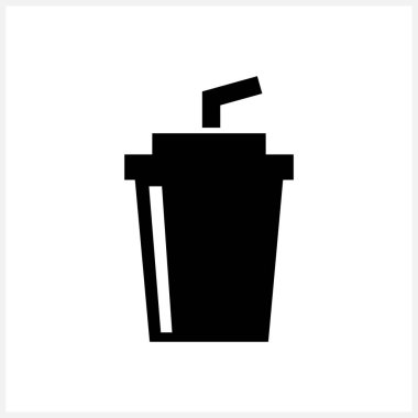 Karalama kahve ya da izole çay. Stencil içecek vektör stok illüstrasyonu. EPS 10