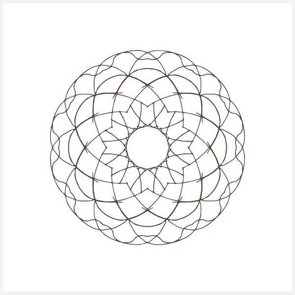 Mandala Isoliert Malbuch Skizzieren Sie Vektor Stock Illustration Eps — Stockvektor