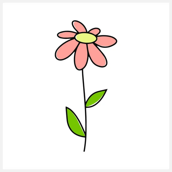 Květinové Klipy Jsou Izolované Kreslený Vektorový Obrázek Populace Eps — Stockový vektor