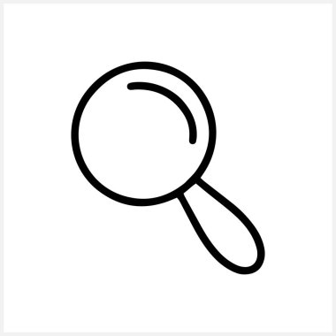 Doodle Büyüteç, Döngü. Büyüteç Simgesi. Lupe 'nin robot resmini çiz. Vektör hisse senedi çizimi. EPS 10