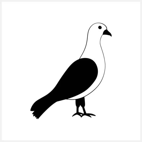 Pinza Paloma Doodle Aislada Animal Dibujado Mano Pájaro Dibujado Mano — Archivo Imágenes Vectoriales